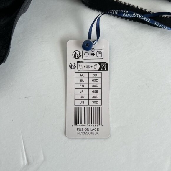 Fantasie - Fusion Lace Underwire Side Support Bra - Black. Size:30D. NWT. (1857) - Picture 6 of 14